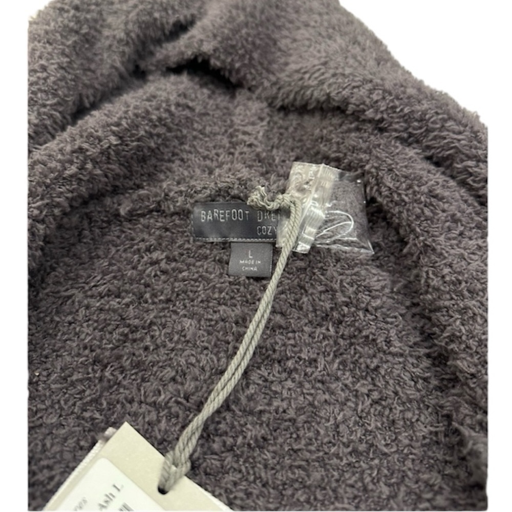 NWT Barefoot Dreams CozyChic® Women's Relaxed Zip-up Hoodie Gray - Picture 5 of 7